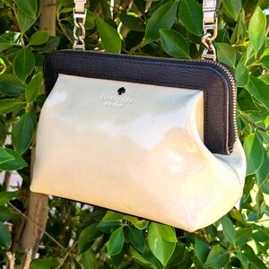 Kate Spade New York Auburn Place Cordelia Crossbody Bag – White with Black Trim